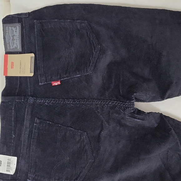 Levi's 711 Ribbed Black Women's Jeans - Picture 4 of 7